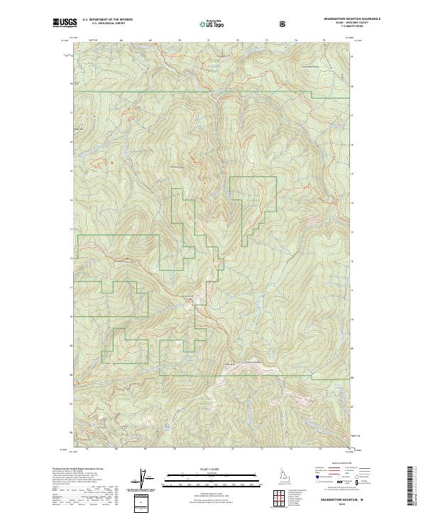 USGS Topographic Map – Grandmother Mountain