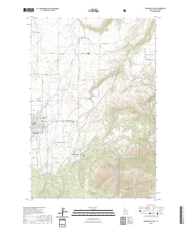 USGS Topographic Map – Grangeville East