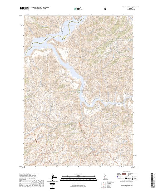 USGS Topographic Map – Grape Mountain