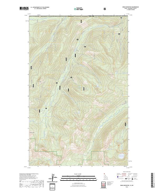 USGS Topographic Map – Grass Mountain