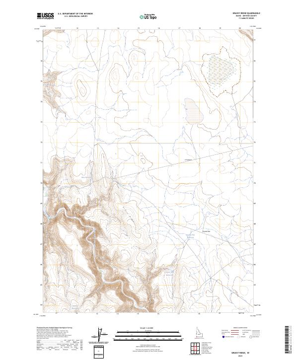 USGS Topographic Map – Grassy Ridge