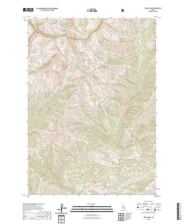 USGS Topographic Map – Grays Peak