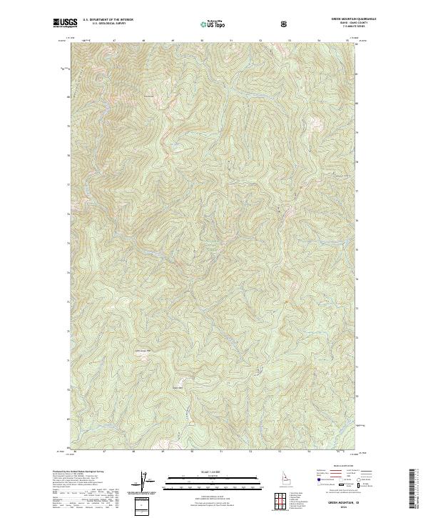 2024 Map of Green Mountain, 2024 Print
