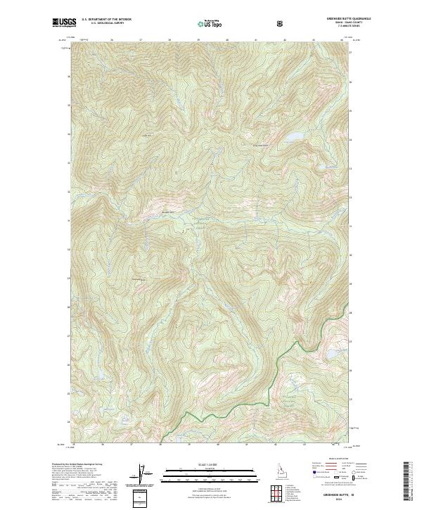 2024 Map of Greenside Butte, 2024 Print