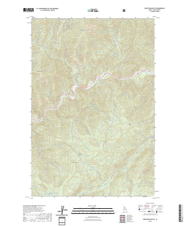 USGS Topographic Map – Greystone Butte