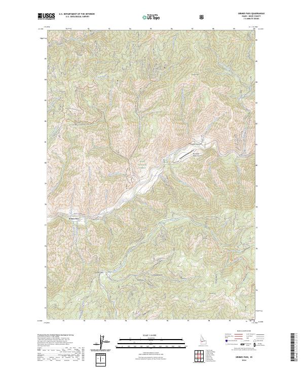 USGS Topographic Map – Grimes Pass
