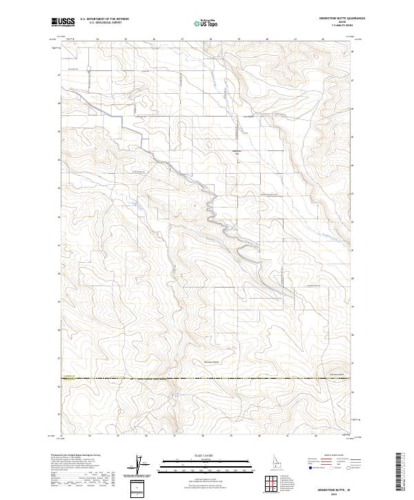 USGS Topographic Map – Grindstone Butte