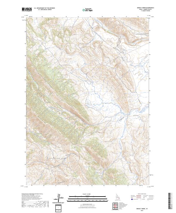 USGS Topographic Map – Grizzly Creek