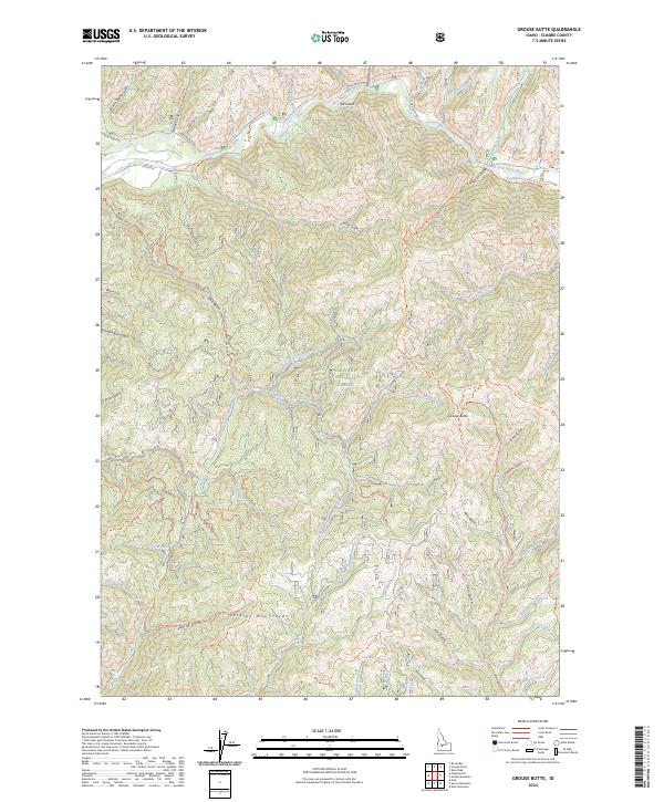 USGS Topographic Map – Grouse Butte