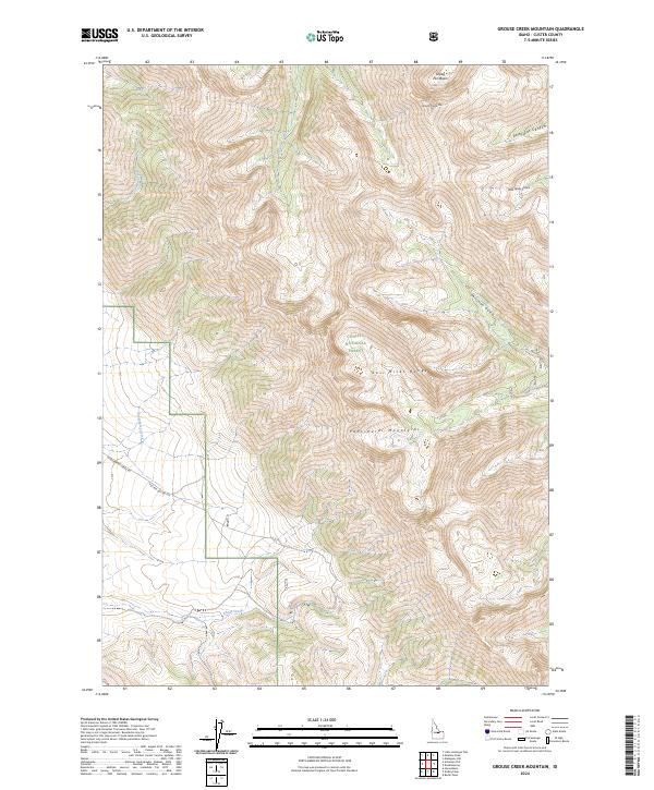 USGS Topographic Map – Grouse Creek Mountain