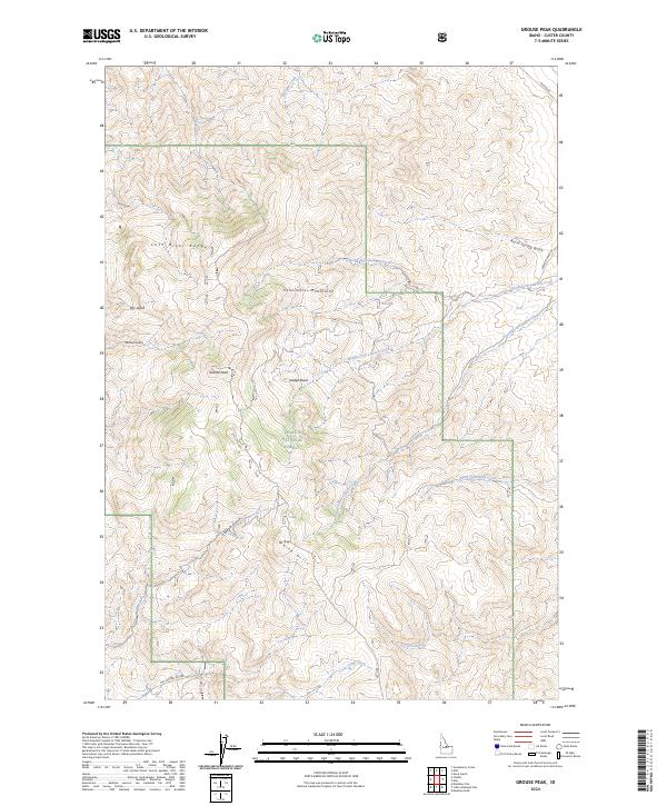 USGS Topographic Map – Grouse Peak