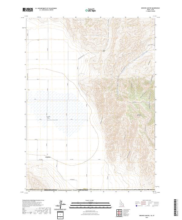 USGS Topographic Map – Grover Canyon