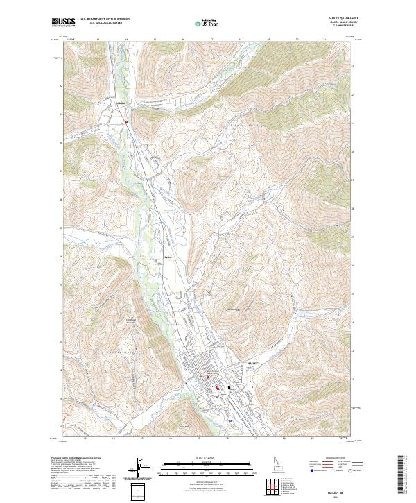 USGS Topographic Map – Hailey