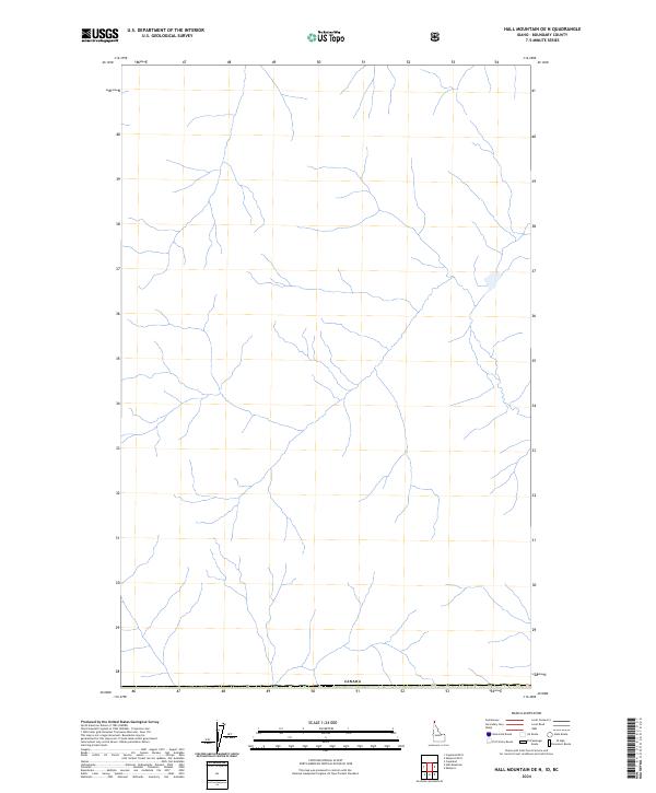 2024 Map of Hall Mountain OE N, 2024 Print