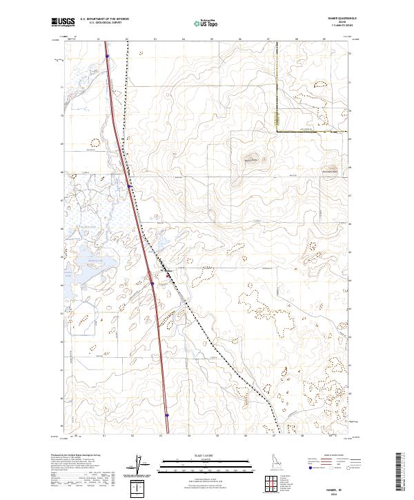 USGS Topographic Map – Hamer