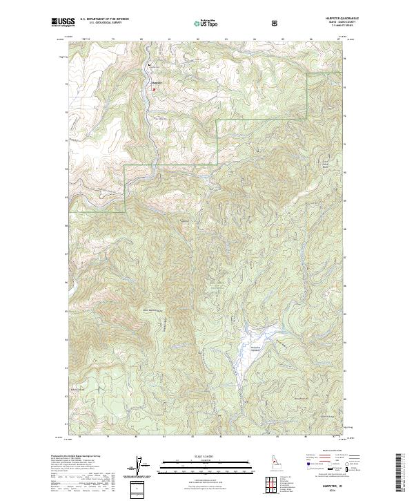 USGS Topographic Map – Harpster