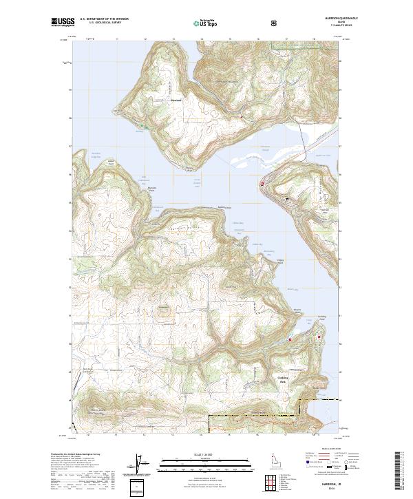 USGS Topographic Map – Harrison
