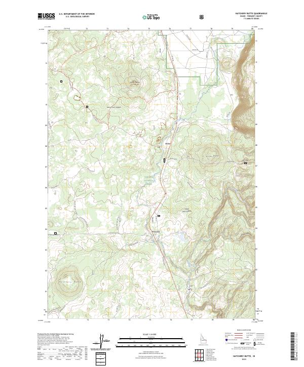 USGS Topographic Map – Hatchery Butte