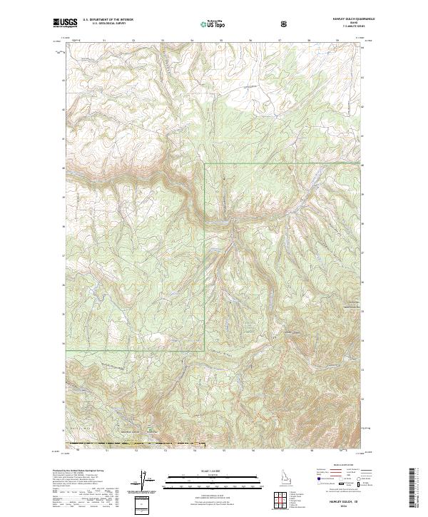 USGS Topographic Map – Hawley Gulch