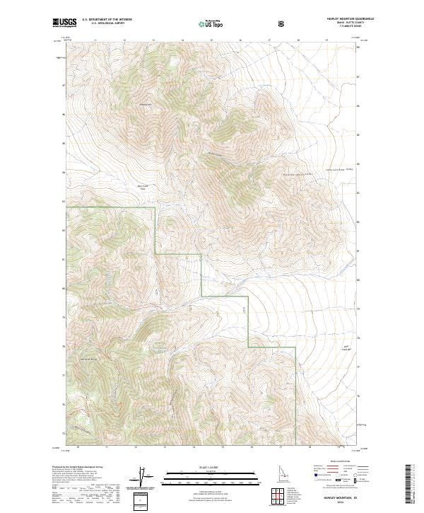 USGS Topographic Map – Hawley Mountain