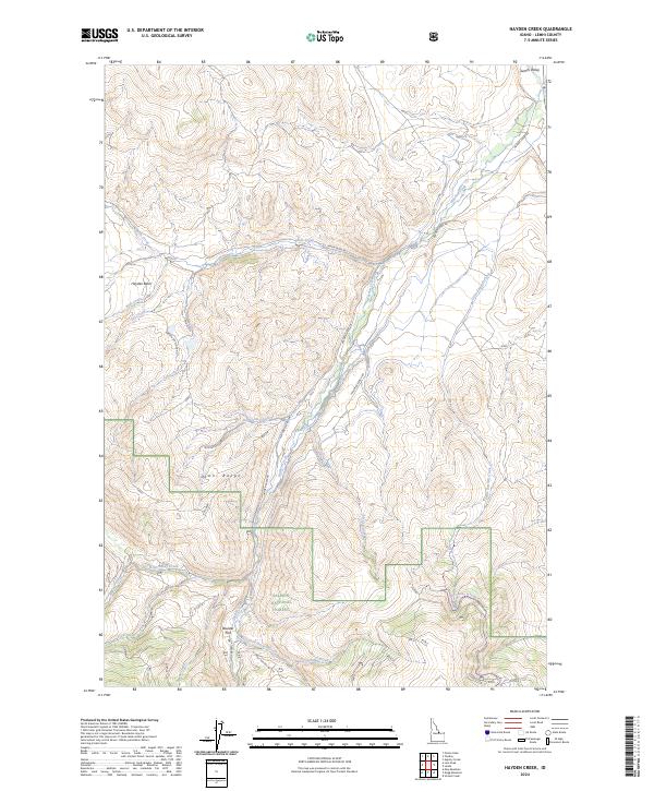 USGS Topographic Map – Hayden Creek