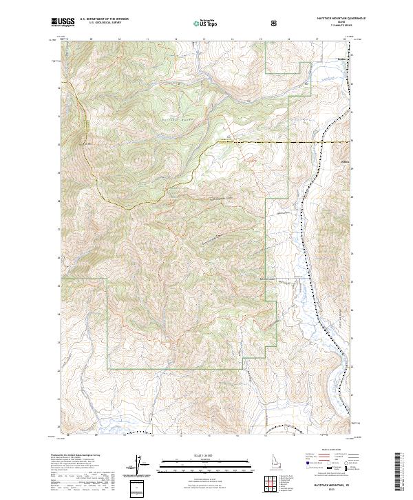 USGS Topographic Map – Haystack Mountain