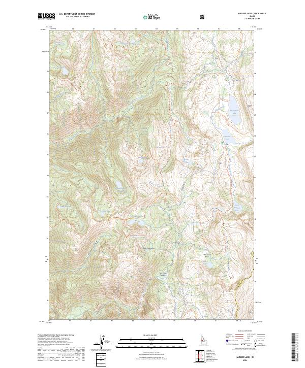 USGS Topographic Map – Hazard Lake