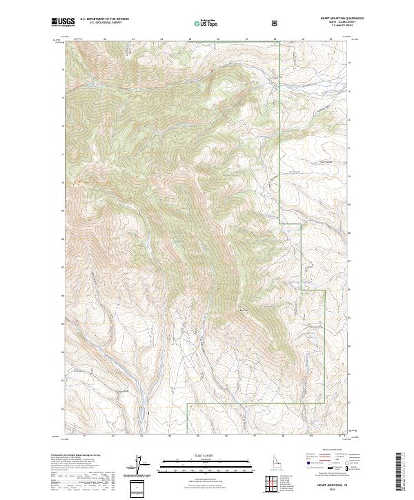 USGS Topographic Map – Heart Mountain