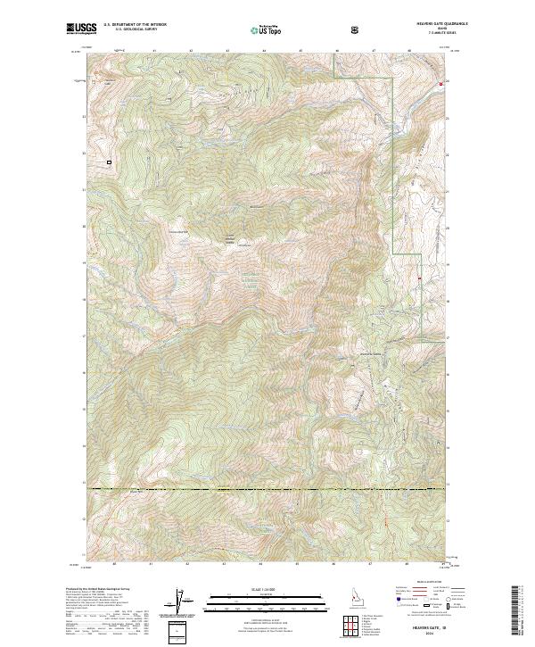 USGS Topographic Map – Heavens Gate