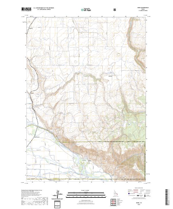 USGS Topographic Map – Heise