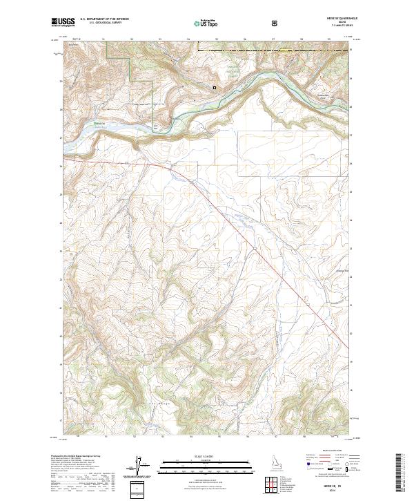 USGS Topographic Map – Heise SE