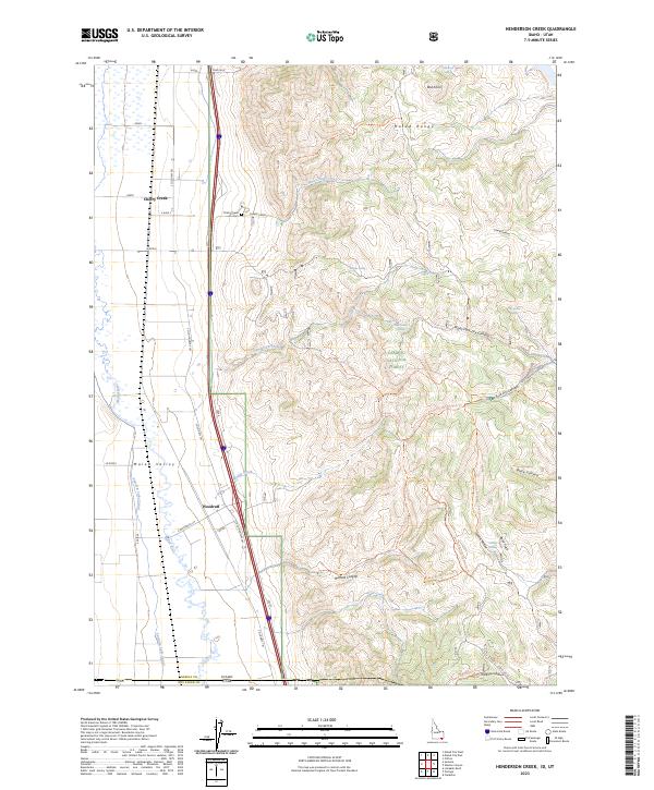 USGS Topographic Map – Henderson Creek