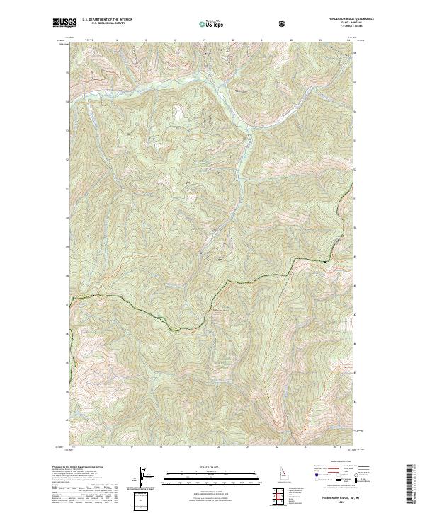 USGS Topographic Map – Henderson Ridge