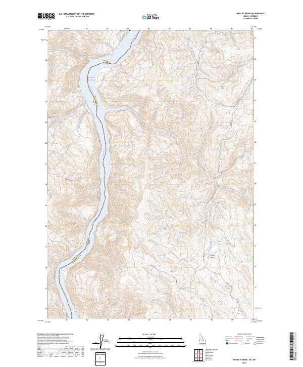 USGS Topographic Map – Henley Basin
