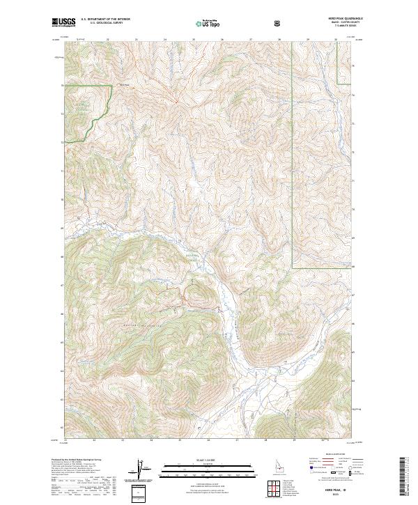 USGS Topographic Map – Herd Peak