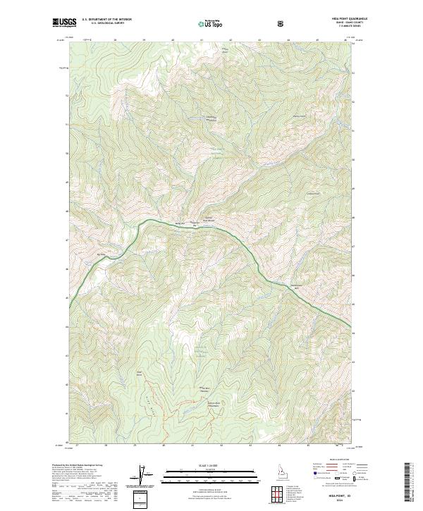 USGS Topographic Map – Hida Point