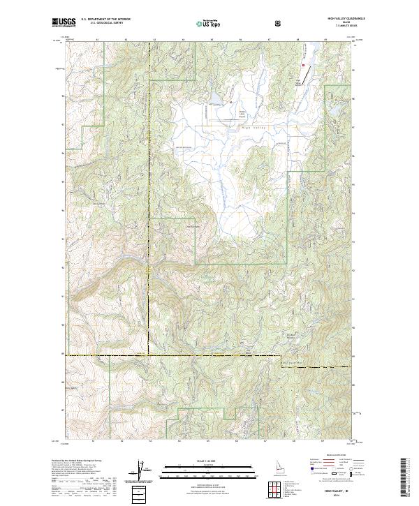 USGS Topographic Map – High Valley