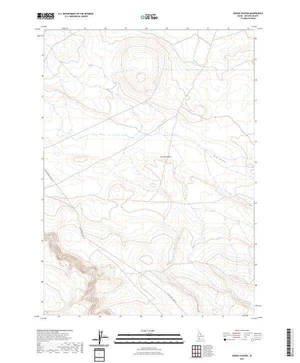 2023 Map of Hodge Station, 2023 Print