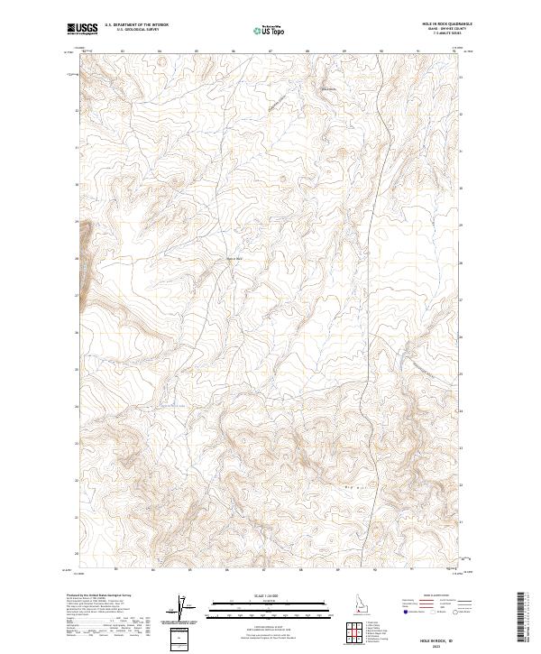 USGS Topographic Map – Hole In Rock