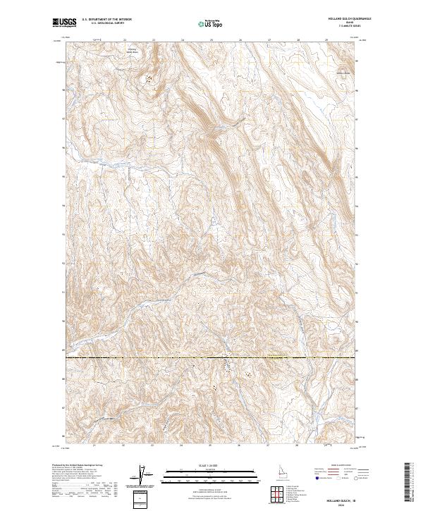USGS Topographic Map – Holland Gulch