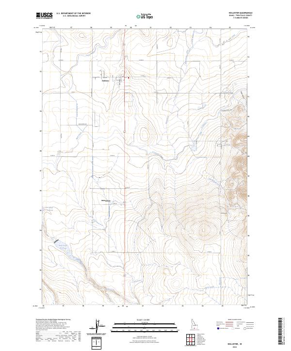 USGS Topographic Map – Hollister