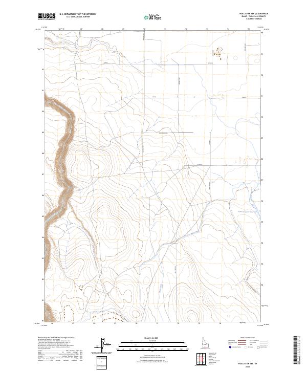 USGS Topographic Map – Hollister SW