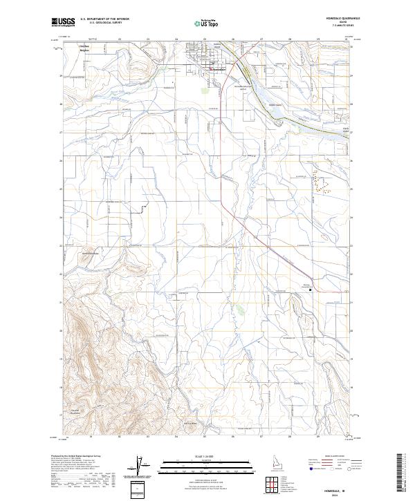 USGS Topographic Map – Homedale
