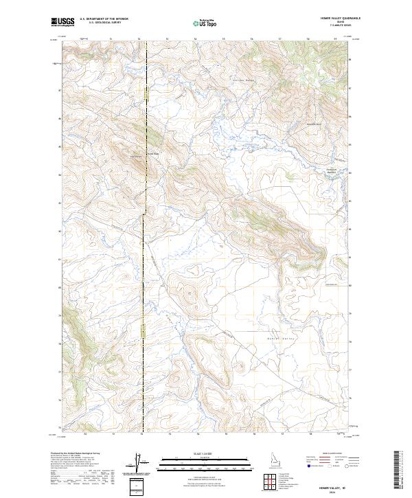 USGS Topographic Map – Homer Valley