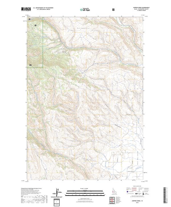 USGS Topographic Map – Hopper Creek