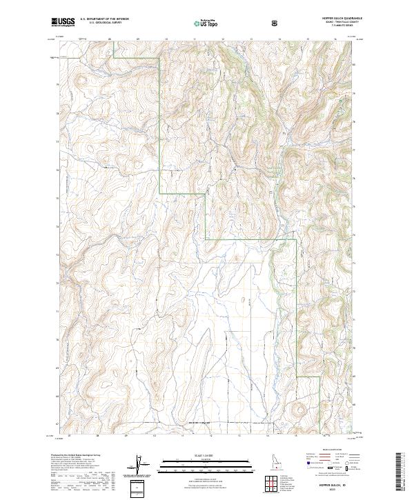 USGS Topographic Map – Hopper Gulch