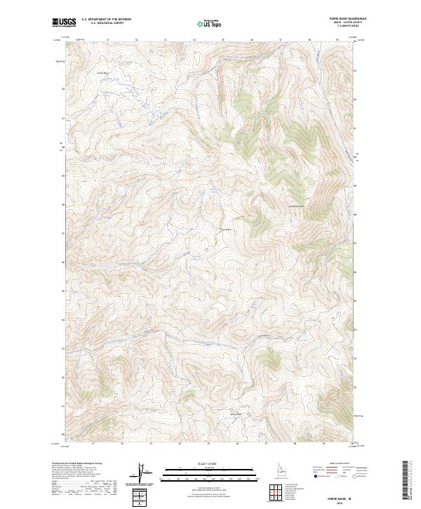 USGS Topographic Map – Horse Basin