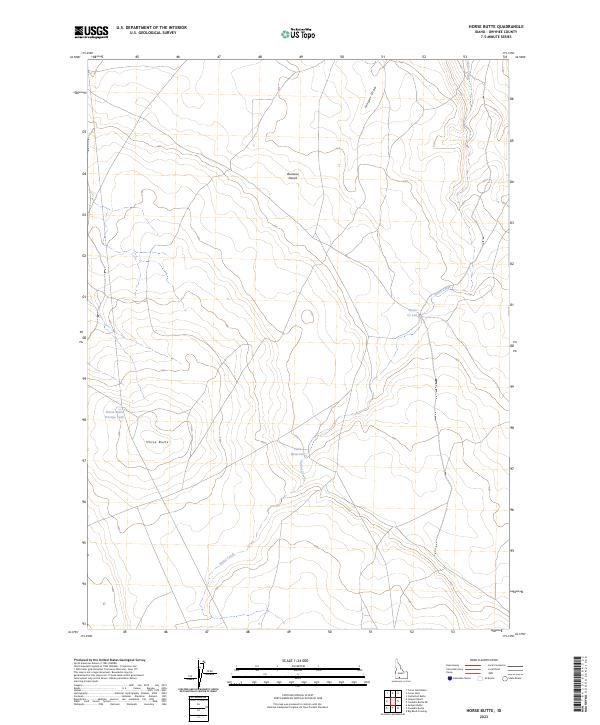 USGS Topographic Map – Horse Butte
