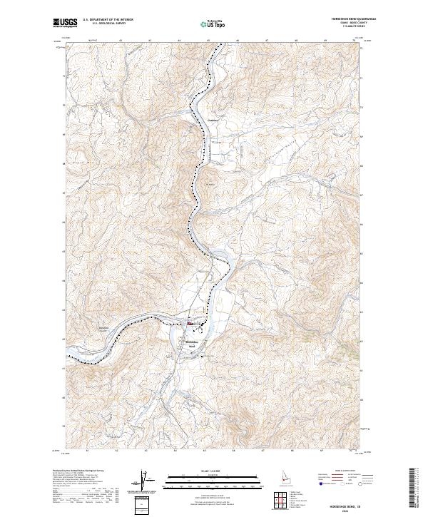 USGS Topographic Map – Horseshoe Bend