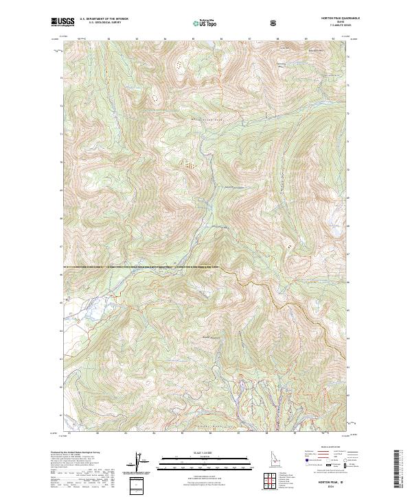 USGS Topographic Map – Horton Peak